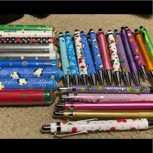 Claire’s mechanical pencils and erasers.